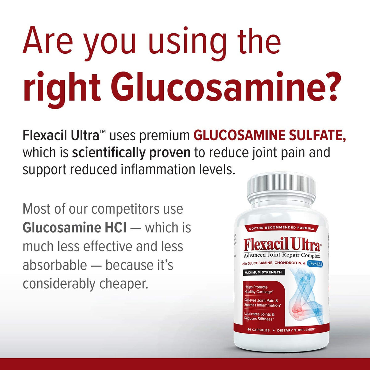 Flexacil Ultra Joint Health & Support Supplement with Glucosamine, Chondroitin Flexacil UltraBuy Supplements Australia