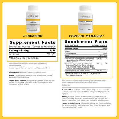 Integrative Therapeutics Cortisol Manager & L-Theanine Integrative TherapeuticsBuy Supplements Australia