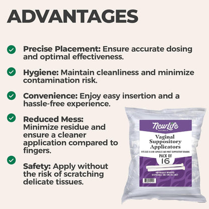NewLife Naturals Vaginal Suppository Applicators for Boric Acid Suppositories, Size 0 & 00 Capsules, and Pills & Tablets – Individually Wrapped Disposable Applicators – Pack of 28 (Made in USA) NewLife NaturalsBuy Supplements Australia