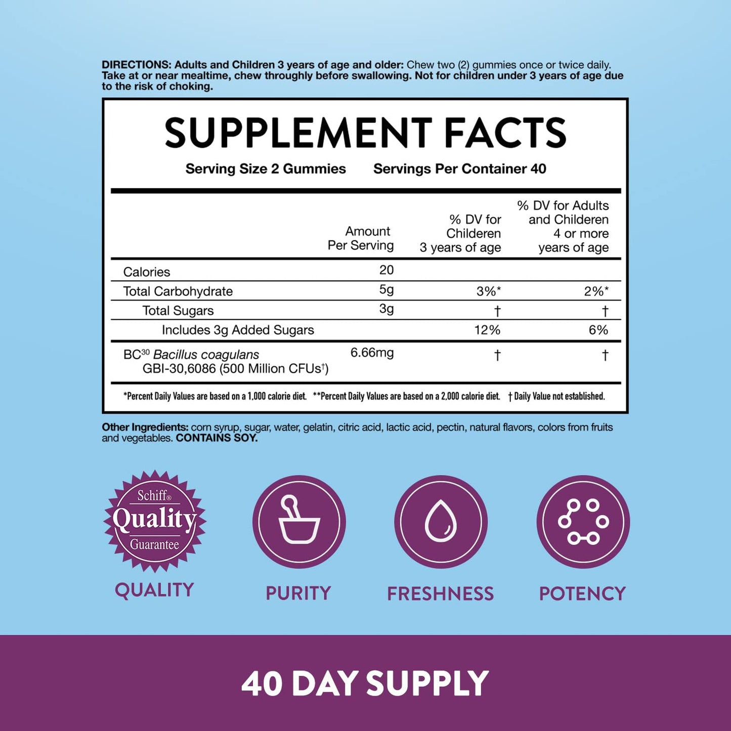 Vitafusion Fiber Well Sugar Free Fiber Supplement & Digestive Advantage Probiotic VitafusionBuy Supplements Australia