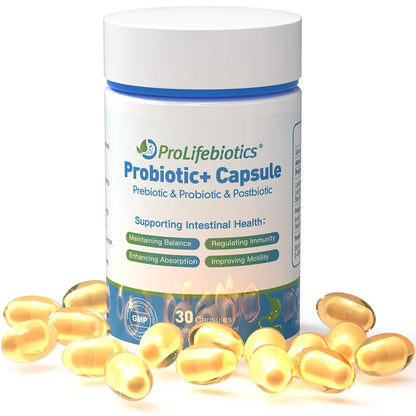 3-in-1 Probiotics for Gut and Digestive Health,Immune Support,Supplements Supporting Occasional Constipation,Diarrhea,Gas,Bloating,Delayed-Released Designed to Thrive, 30 Vegan Capsules PROLIFEBIOTICSBuy Supplements Australia