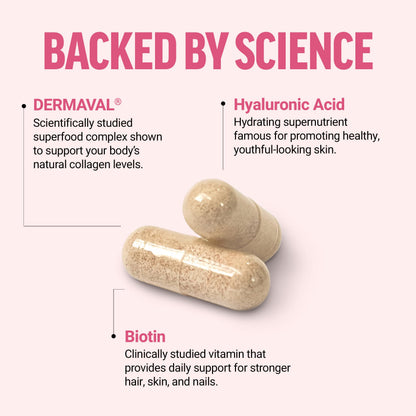 Force Factor Collagen Boosting Superfoods, Vegan Collagen Booster with Hyaluronic Acid, Biotin, Bamboo, Amino Acids & Vitamins for Hair, Skin, and Nails, Strengthener and Skin Supplement, 60 Capsules Force FactorBuy Supplements Australia