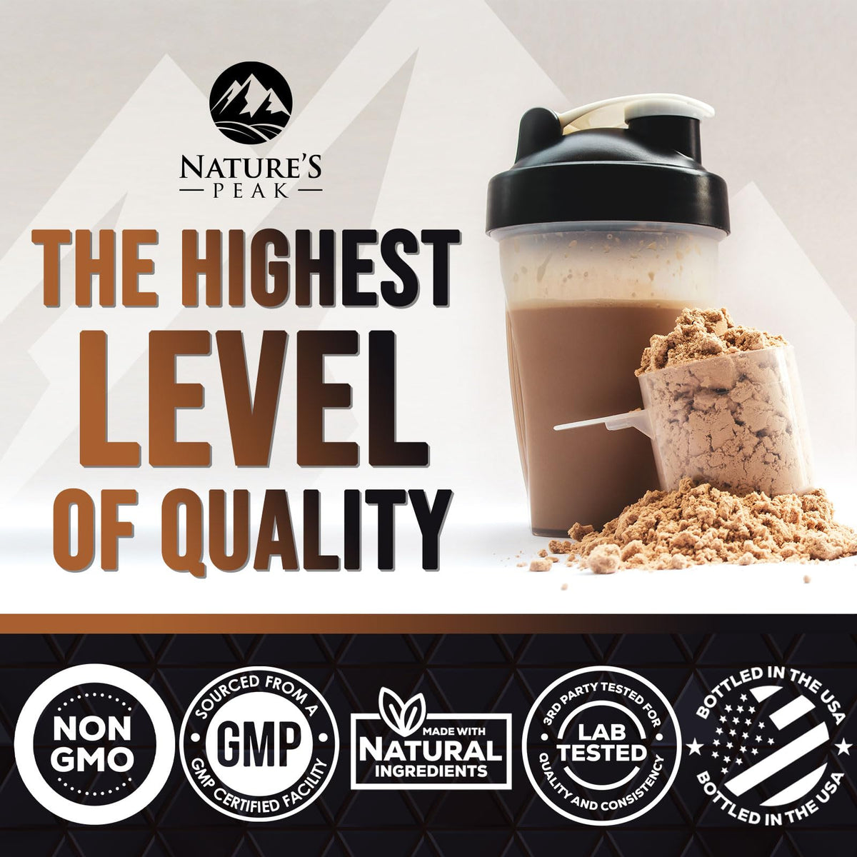 Nature's Premium 100% Whey Protein Powder, 24g of Protein, Double Rich Chocolate Nature's PeakBuy Supplements Australia