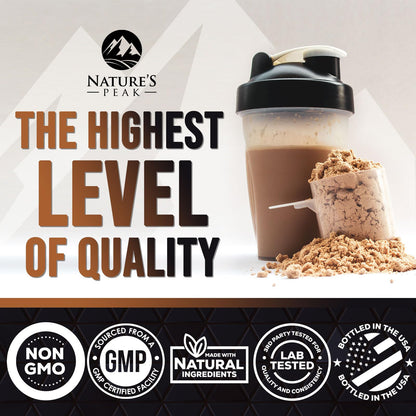 Nature's Premium 100% Whey Protein Powder, 24g of Protein, Double Rich Chocolate Nature's PeakBuy Supplements Australia