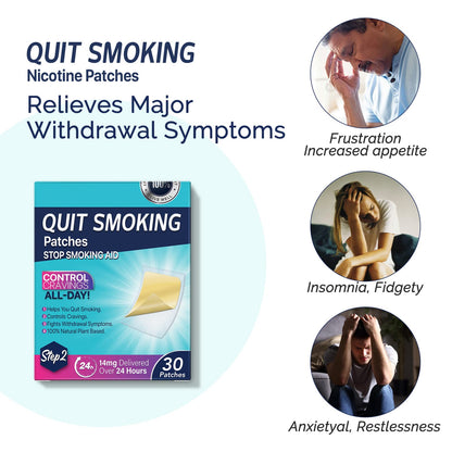 Step 2 Quit Smoking Patches, 14mg Stop Smoking Aids Patches, 30 Count Quit Smoking Stickers that Work with 2 Weeks, Helping Quit Patch, Easy & Effective Anti-Stickers NenMaoKeNu buy supplements Au
