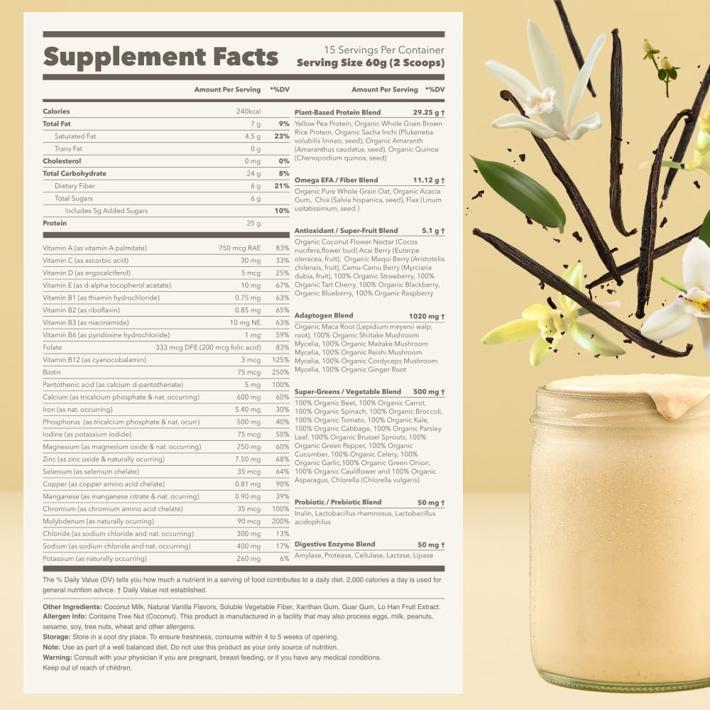 Ka’Chava All-In-One Nutrition Shake Blend, Vanilla, 85+ Superfoods, Nutrients & Plant Ka'ChavaBuy Supplements Australia