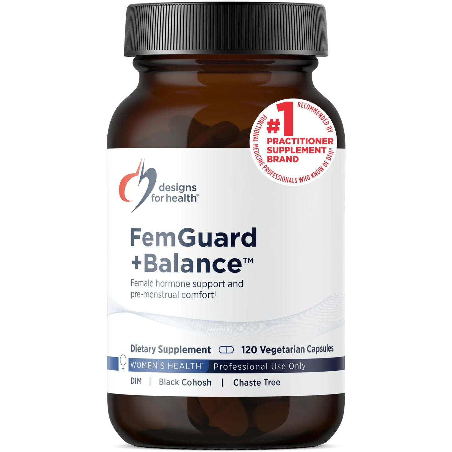 Designs for Health FemGuard + Hormone Balance for Women - DIM, Black Cohosh, Calcium D-Glucarate, EGCg Green Tea Extract & Chaste Tree Supplement for Mood Support & Estrogen Metabolism (120 Capsules) Designs for HealthBuy Supplements Australia