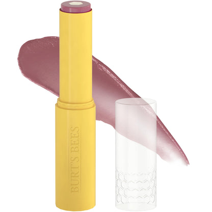 Burt’s Bees Tinted Boosted Balm, Misty Mauve, Hydrating Tinted Lip Balm with Vitamin C, E, and F Core, 24 Hour Lip Moisturizer