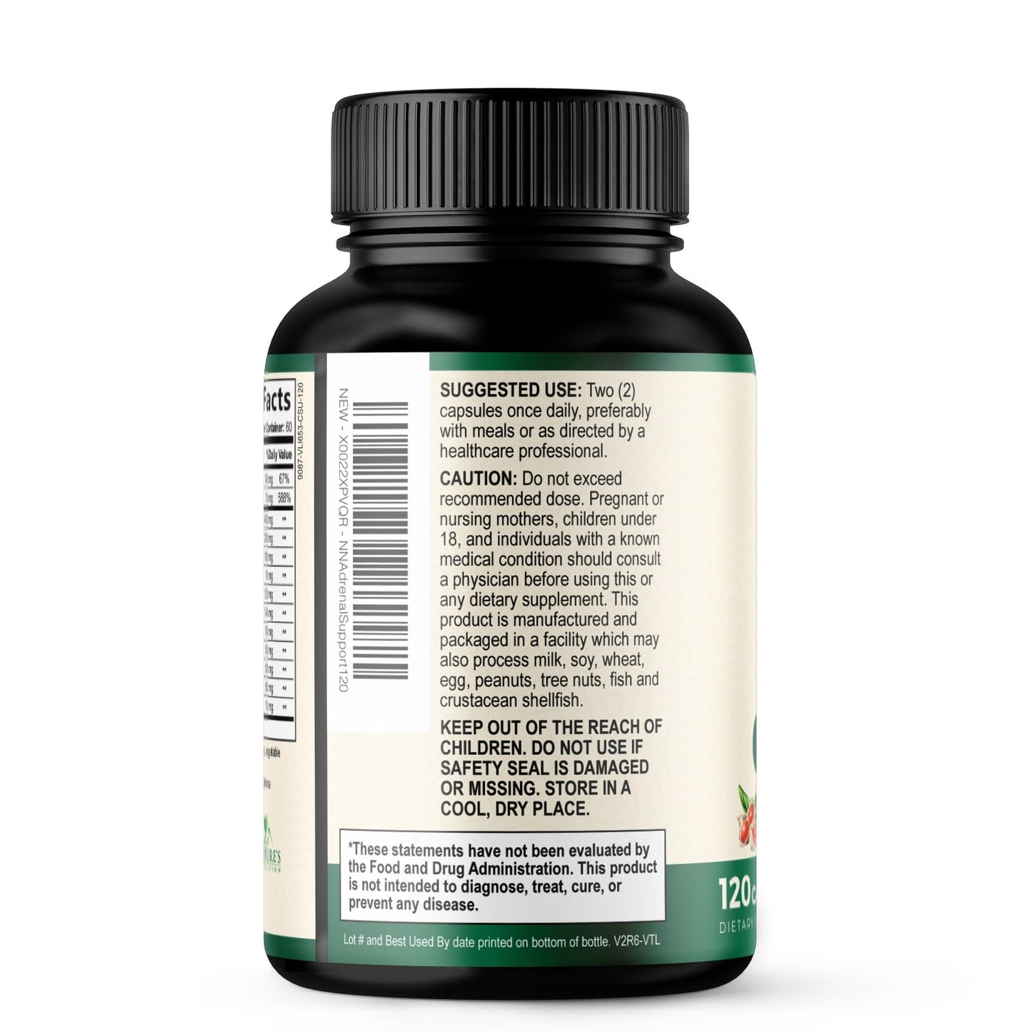 Nature's Nutrition Adrenal Support Supplements Cortex Complex, Best Energy Supplement, Supports Health & Energy Levels, Daily Ashwagandha for Women & Men, Supports Immune System, 120 Capsules Nature's NutritionBuy Supplements Australia