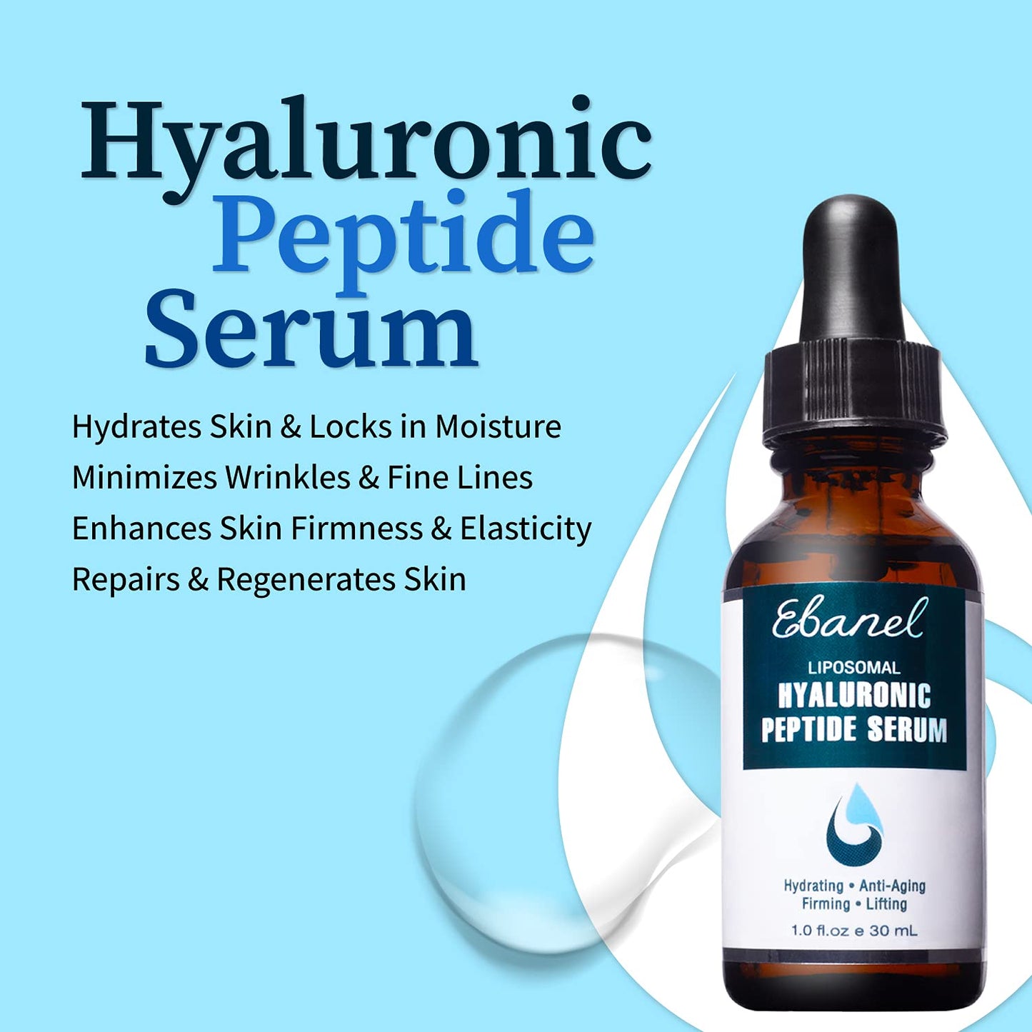 Ebanel Bundle of Advanced Silicone Scar Gel 1 Oz, and Hyaluronic Acid Serum Ebanel buy supplements Au