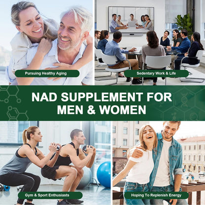 Vikaywoo NAD Supplement 1585 Mg -True NAD & Resveratrol, NMN Alternative Liposomal NAD+ for Women & Men, Support Cellular Health, Stamina & Healthy Aging - 120 Capsules VikaywooBuy Supplements Australia