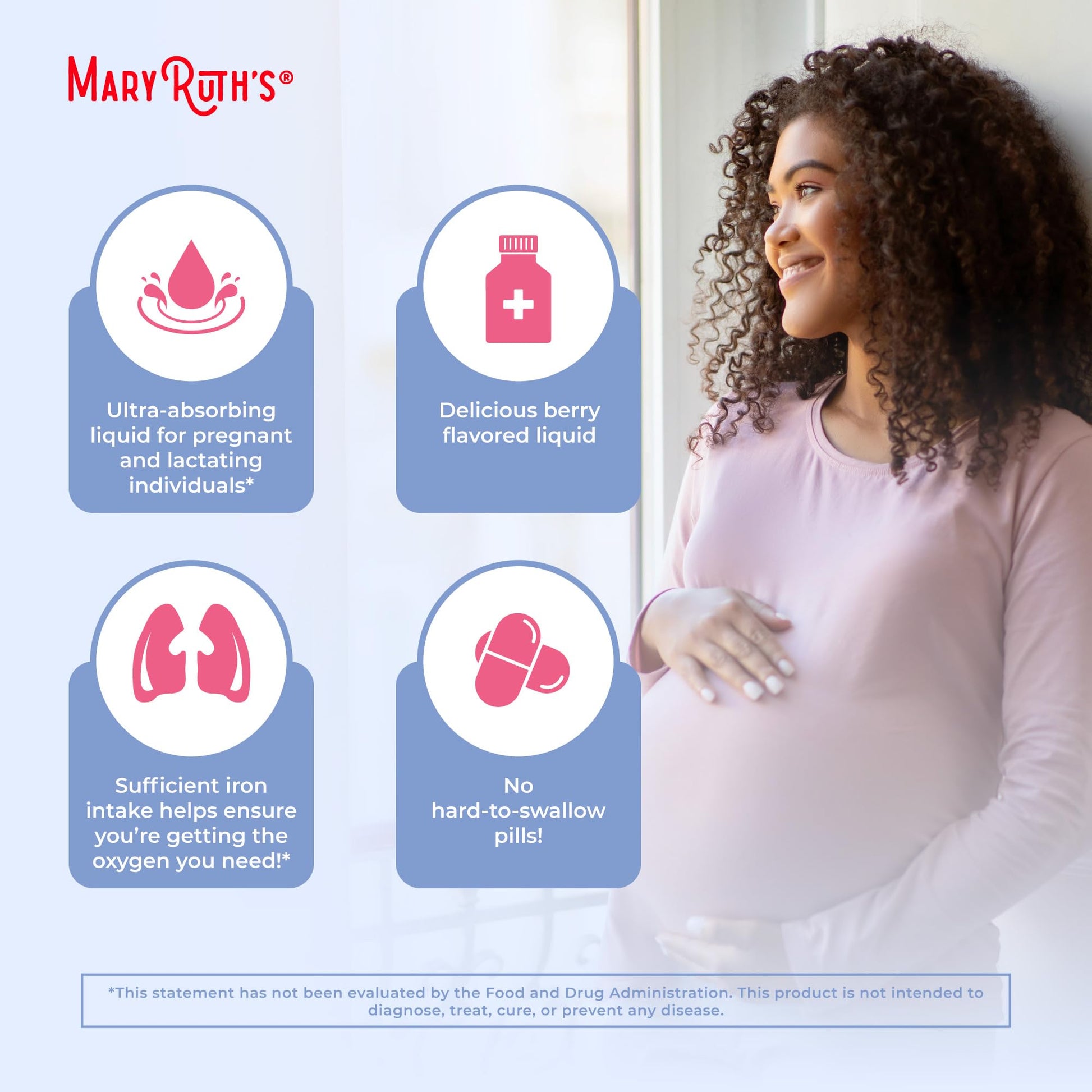MaryRuth Organics | Liquid Iron Supplement Prenatal & Postnatal for Pregnant & Lactating | Iron Deficiency | Immune Support | Sugar/Gluten Free | Vegan | Non-GMO | 15.22 Fl Oz MARYRUTH'SBuy Supplements Australia