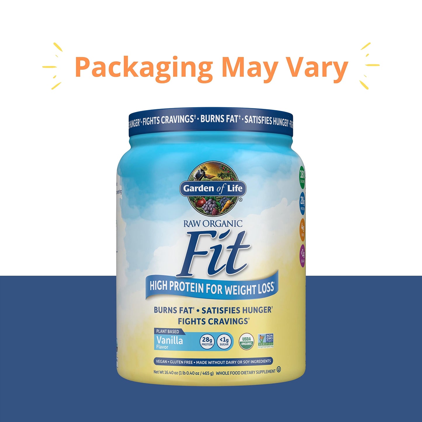 Garden of Life Raw Organic Fit Vegan Protein Powder Vanilla, 28g Plant Based Protein Garden of LifeBuy Supplements Australia