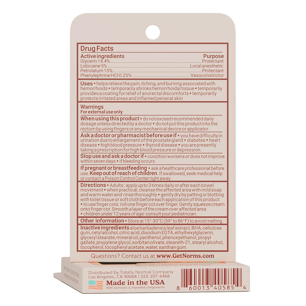 Norms Squeezies Lidocaine Hemorrhoid Cream, Discreet Single Use Travel Packets, 5% Lidocaine, Phenylephrine, Aloe and Glycerin – Numbing, Soothing & Swelling Relief On the Go, 5 Count NormsBuy Supplements Australia