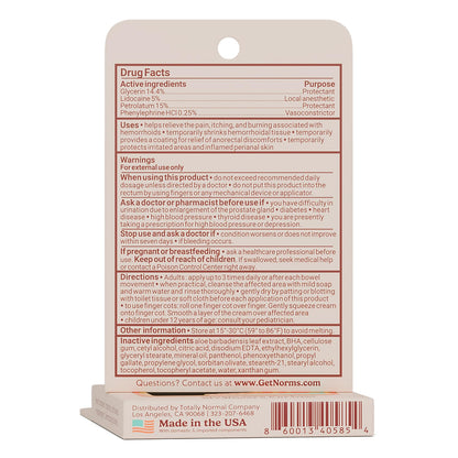 Norms Squeezies Lidocaine Hemorrhoid Cream, Discreet Single Use Travel Packets, 5% Lidocaine, Phenylephrine, Aloe and Glycerin – Numbing, Soothing & Swelling Relief On the Go, 5 Count NormsBuy Supplements Australia