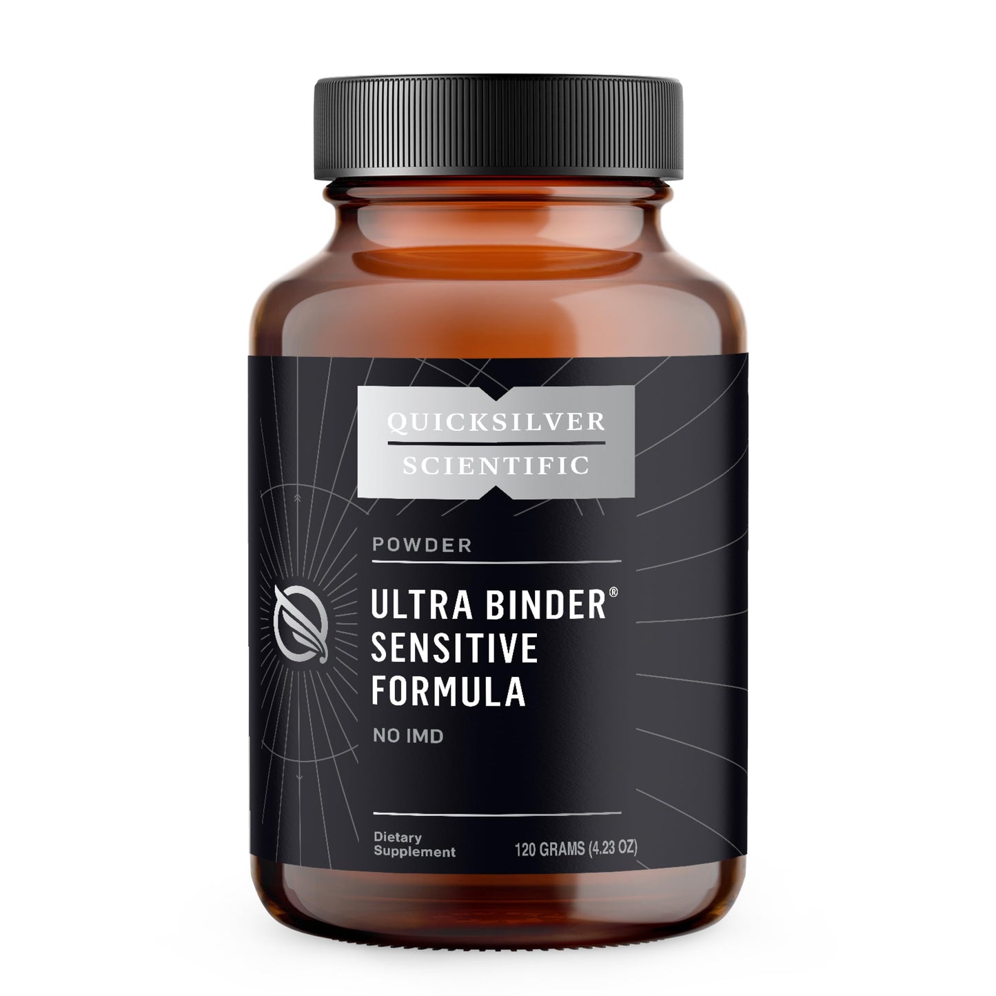 Quicksilver Scientific Ultra Binder Sensitive Formula - Gut Health Supplement with Activated Charcoal, Bentonite Clay - Cleansing Support Powder (120g) Quicksilver ScientificBuy Supplements Australia