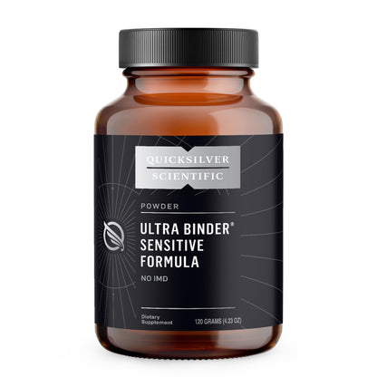 Quicksilver Scientific Ultra Binder Sensitive Formula - Gut Health Supplement with Activated Charcoal, Bentonite Clay - Cleansing Support Powder (120g) Quicksilver ScientificBuy Supplements Australia