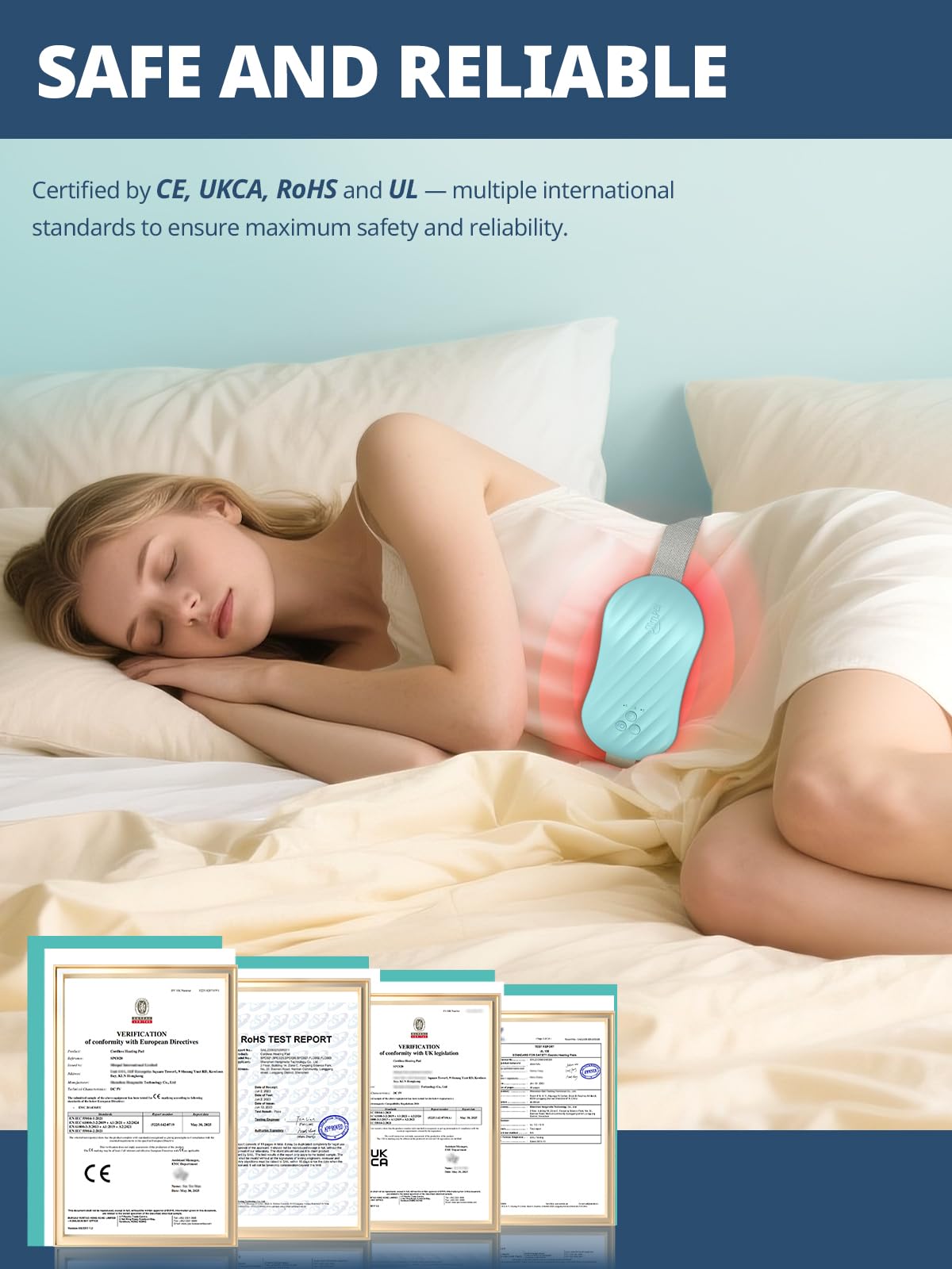 Slimpal AI Portable Heating Pad for Period Cramps, Smart AI Heat Chip, Electric Cordless Heating Belt for Back, Belly, Waist, Stomach, Menstrual Wearable Heating Pad Gifts for Girl Women Her Pink S2 SlimpalBuy Supplements Australia