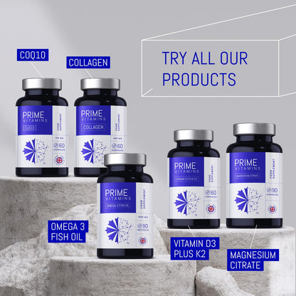 Marine Collagen 400mg | Hydrolysed Collagen Supplements for Women & Men PRIME VITAMINSBuy Supplements Australia