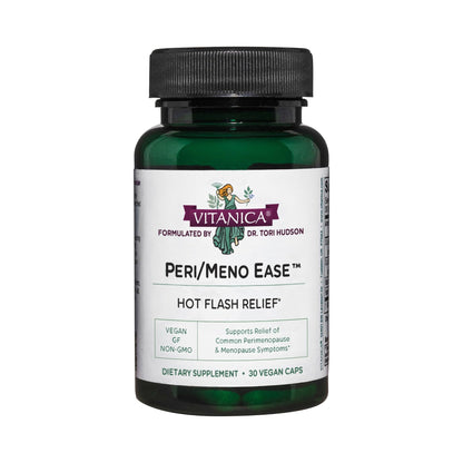 Vitanica Peri/Meno Ease - for Perimenopause and Menopause Symptoms - Hot Flash Relief with Clinically Studied Siberian Rhubarb Extract - Supports Sleep and Stress with Ashwagandha - Vegan - 30 Caps VitanicaBuy Supplements Australia
