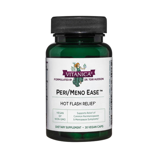 Vitanica Peri/Meno Ease - for Perimenopause and Menopause Symptoms - Hot Flash Relief with Clinically Studied Siberian Rhubarb Extract - Supports Sleep and Stress with Ashwagandha - Vegan - 30 Caps VitanicaBuy Supplements Australia