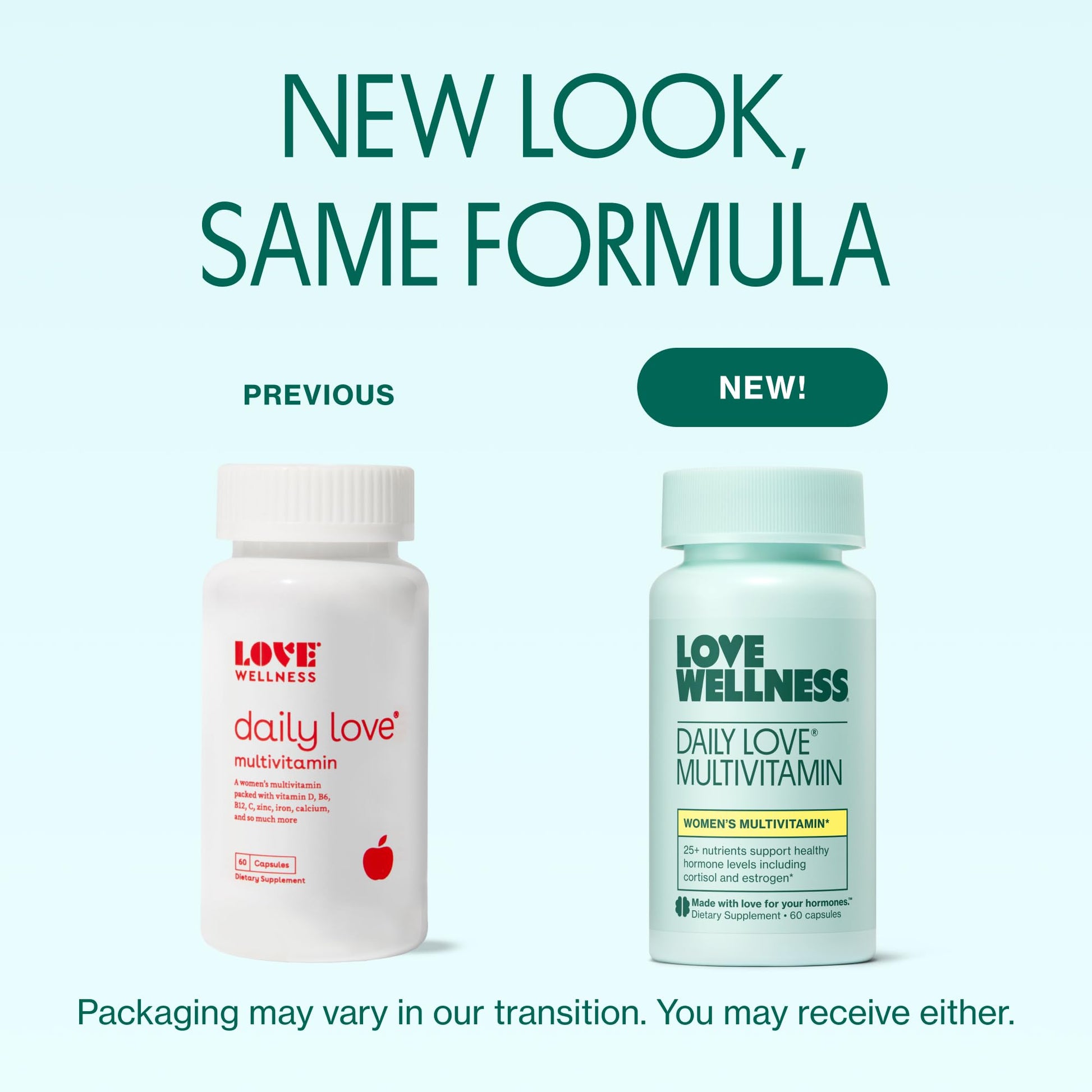 Love Wellness Daily Love Multivitamin for Women | Supports Energy, Cortisol, Immune Health, Stress Relief, & PMS | Complete with Vitamin D, C, Iron, Calcium, Zinc, & Biotin, Magnesium | 60 Count Love WellnessBuy Supplements Australia