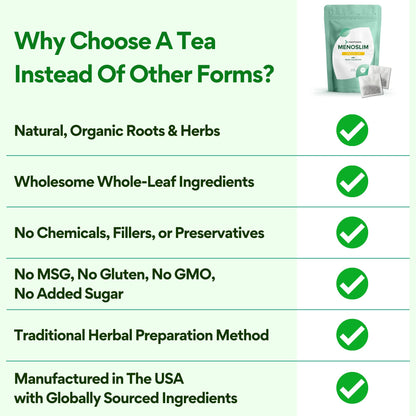 VoomVaya MenoSlim Tea – Menopause & Perimenopause Supplement for Women – Supports Healthy Metabolism & Overall Wellness – Acai Berry Flavor – 30 Tea Bags VoomVayaBuy Supplements Australia