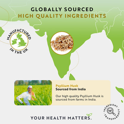 Psyllium Husks Fibre Supplement – 1400mg per Serving – Naturally High in Soluble Fibre NutravitaBuy Supplements Australia