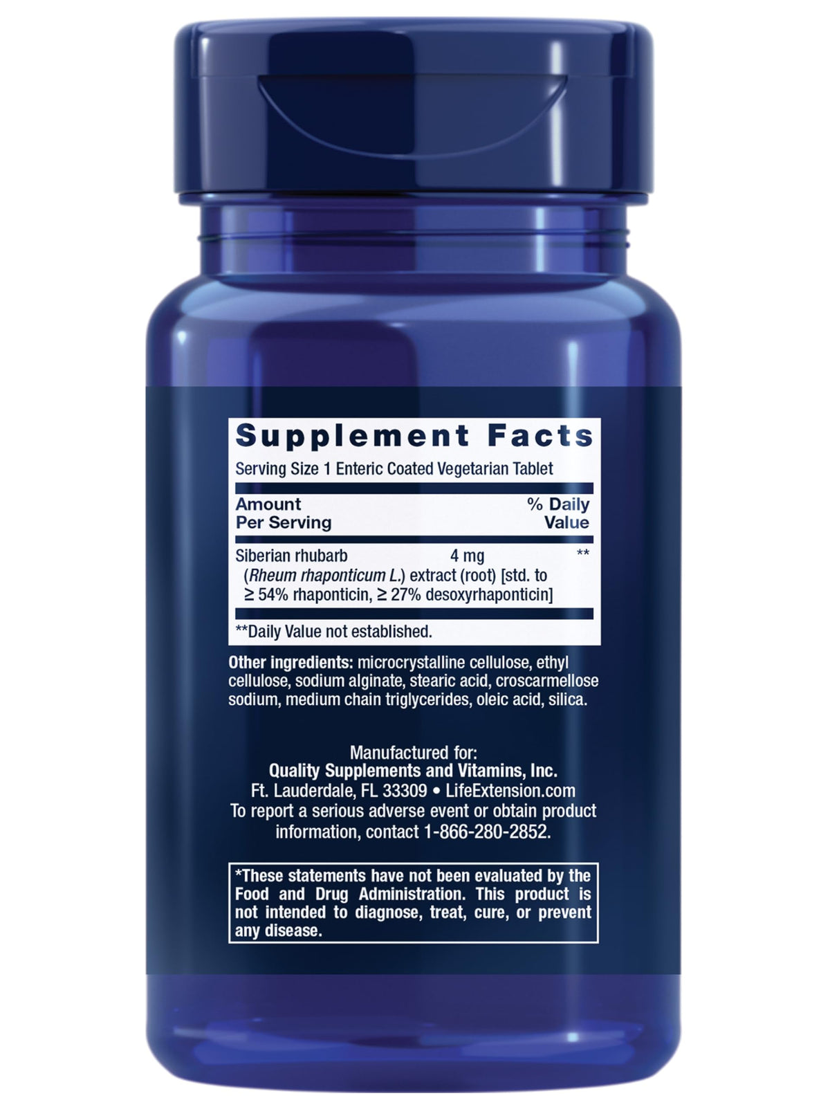 Life Extension Menopause Relief – Siberian Rhubarb, Menopause Supplement for Women, Ease hot Flashes, Mood Swings, Night Sweats Relief, Hormone-Free, Gluten-Free, Non-GMO, Vegetarian, 30 Tablets Life ExtensionBuy Supplements Australia