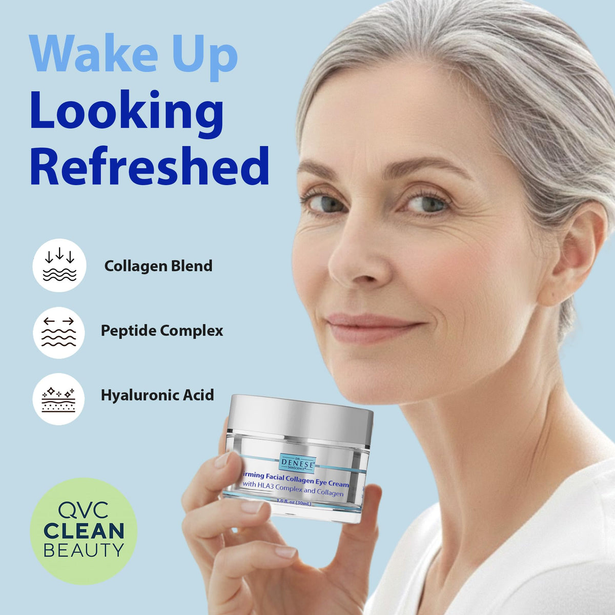 Dr. Denese SkinScience Firming Facial Collagen Eye Cream 1oz – Hydrating Under Eye Treatment with Hyaluronic Acid, Peptides & Ceramides for Puffiness, Dark Circles, Fine Lines – Cruelty-Free Skin Care Dr. Denese buy supplements Au