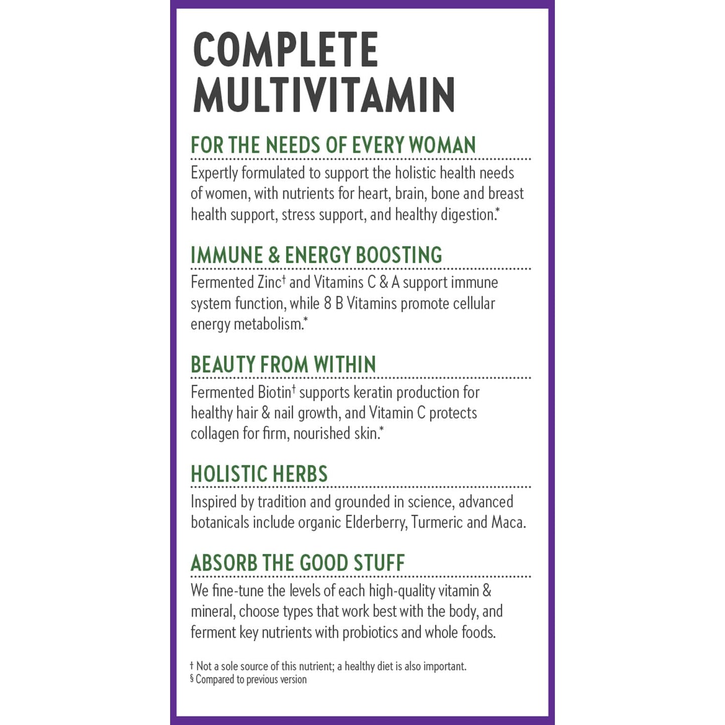 New Chapter Women’s Multivitamin, Iron, B6, B12, Biotin for Hair Growth, D3, Vit C, Zinc for Immune & Stress Support, Gentle on an Empty Stomach, One Daily, Non-GMO, Gluten-Free, 18+, 72 Tablets New ChapterBuy Supplements Australia