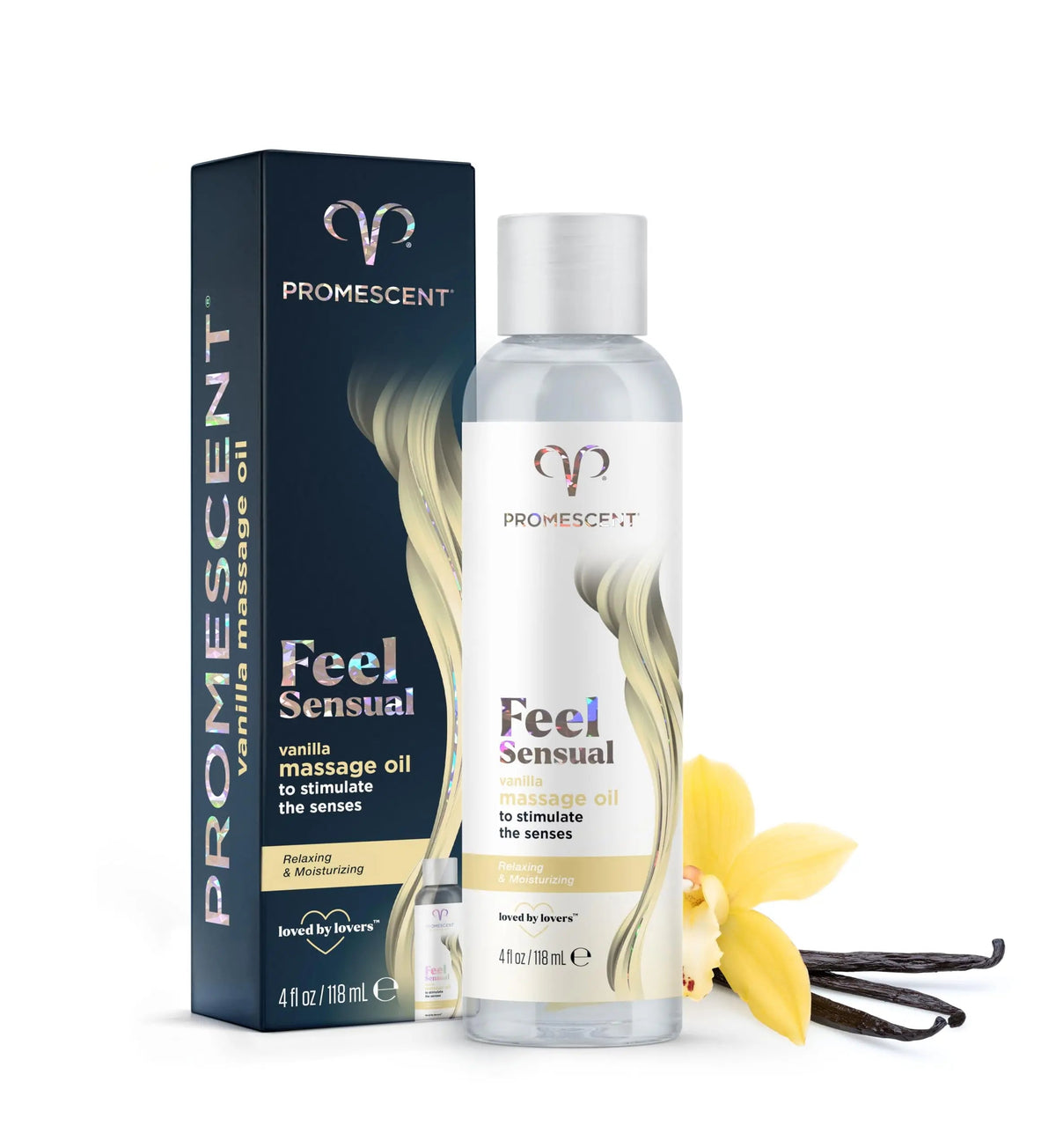 Promescent Massage Oil for Massage Therapy, Massage Oils for Date Night, Premium Body Oil for Men & Women to Relieve Stress & Sore Muscles, Essential Oils for Skin (4 oz) (Vanilla) Promescent buy supplements Au