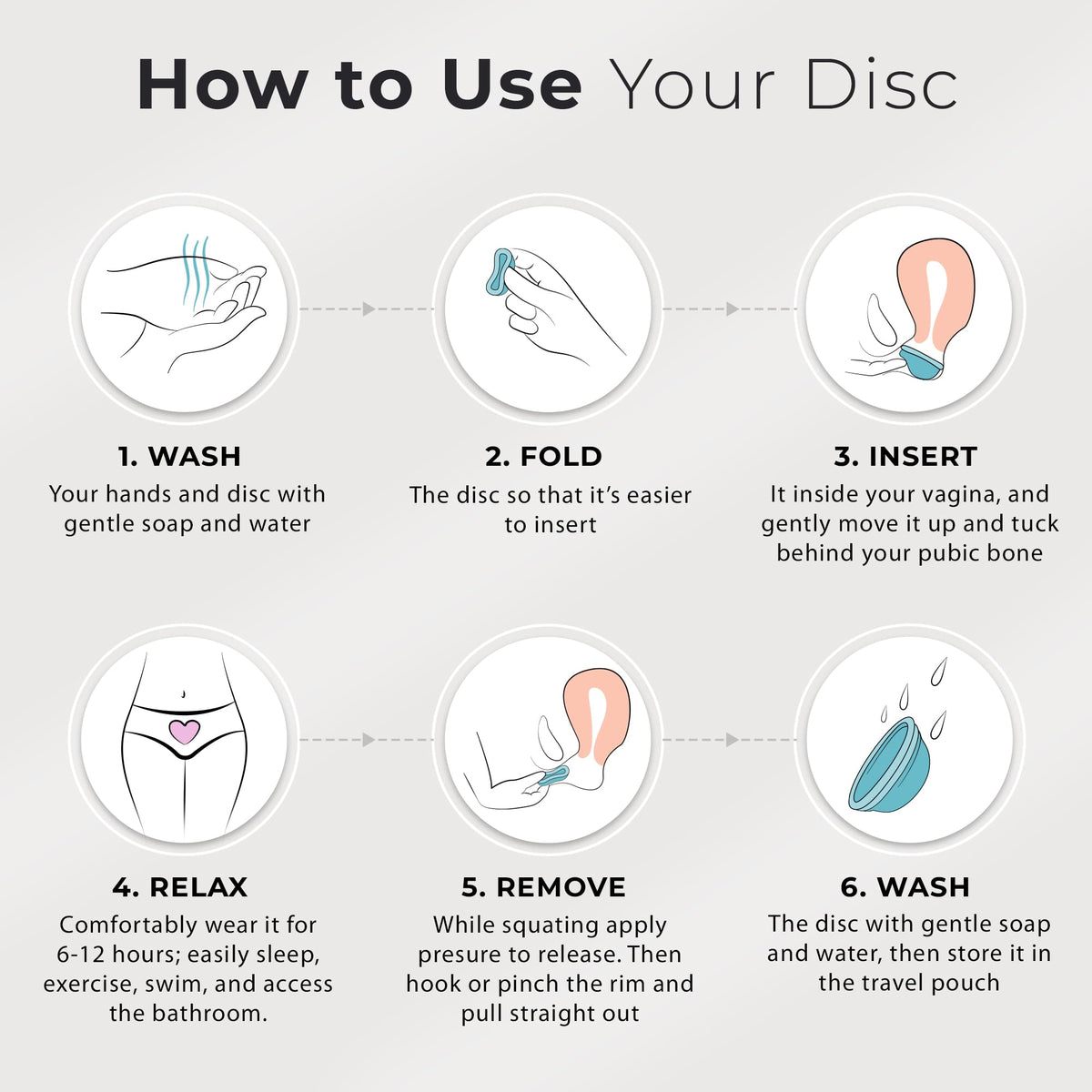 Ecoblossom Reusable Menstrual Disc - Large Menstrual Cup - Soft Period Disc for Women Designed EcoBlossomBuy Supplements Australia