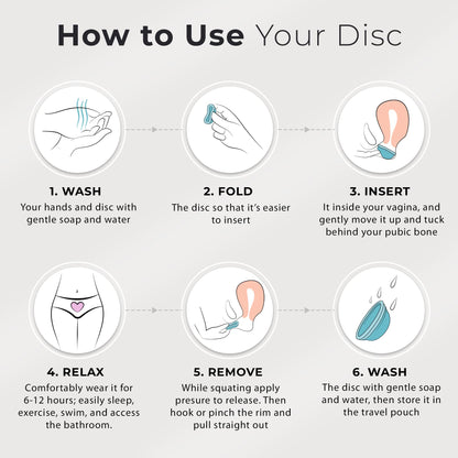 Ecoblossom Reusable Menstrual Disc - Large Menstrual Cup - Soft Period Disc for Women Designed EcoBlossomBuy Supplements Australia