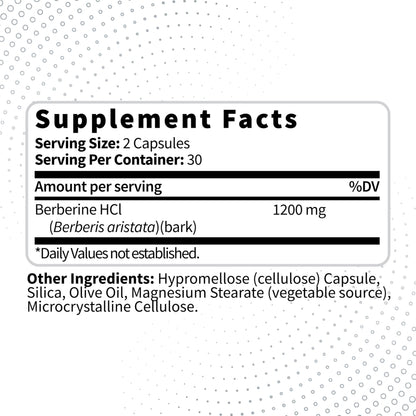 Type Zero Berberine HCL 1200mg 60 Capsules - Clean, Non-GMO, Gluten Free Supplement Type ZeroBuy Supplements Australia