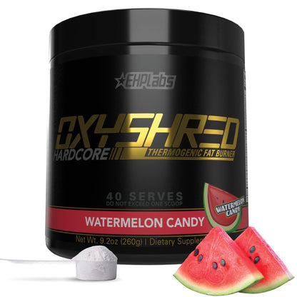 EHP Labs OxyShred Hardcore Thermogenic Shredder - Pre Workout Powder with L Glutamine