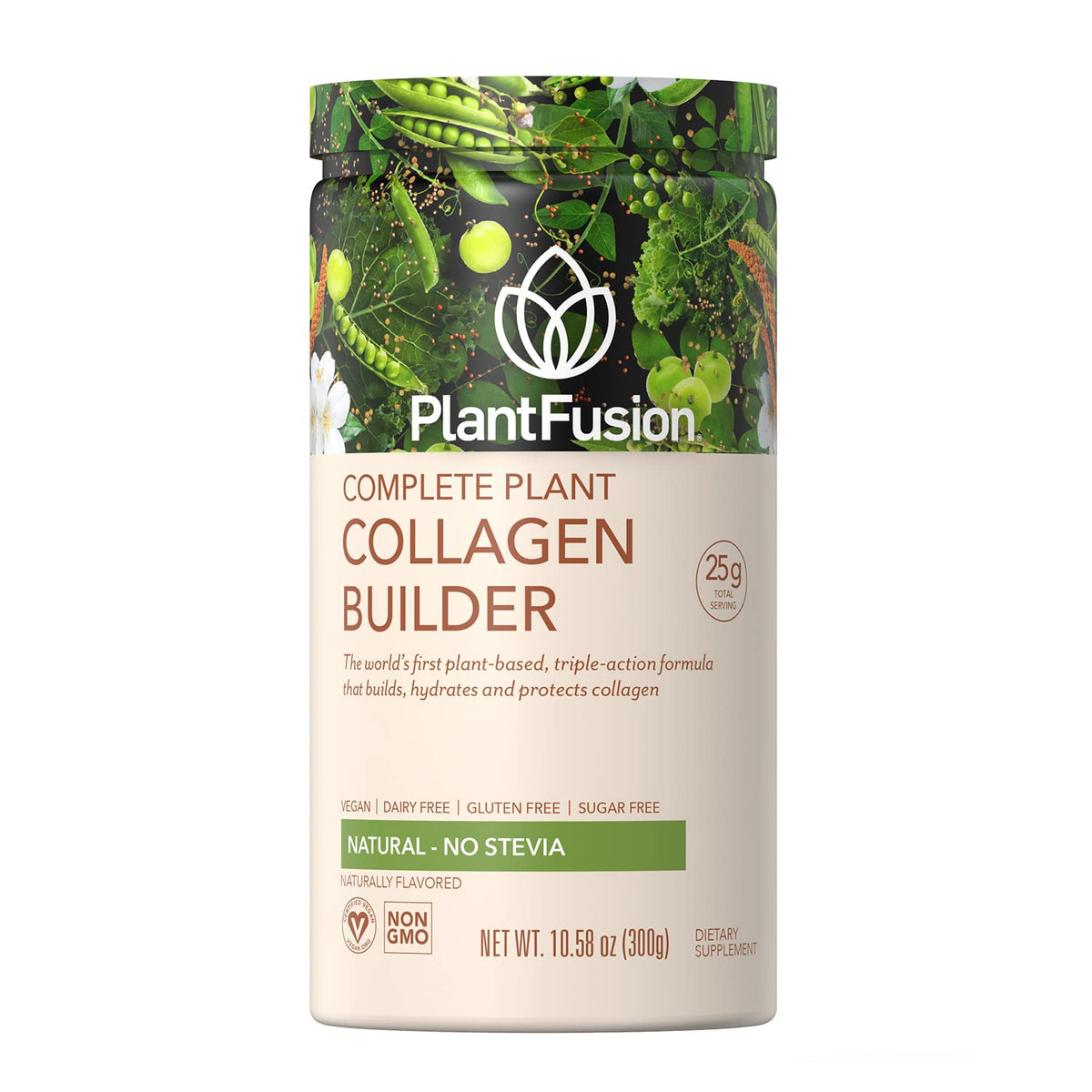 PlantFusion Vegan Collagen Powder - Plant Based Collagen Protein Powder For Muscle & Joints, Hair, Skin & Nails - Keto, Gluten Free, Soy Free, Non-Dairy, No Sugar, Non-GMO - Unflavored 10.58 oz PlantFusionBuy Supplements Australia