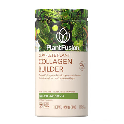 PlantFusion Vegan Collagen Powder - Plant Based Collagen Protein Powder For Muscle & Joints, Hair, Skin & Nails - Keto, Gluten Free, Soy Free, Non-Dairy, No Sugar, Non-GMO - Unflavored 10.58 oz PlantFusionBuy Supplements Australia