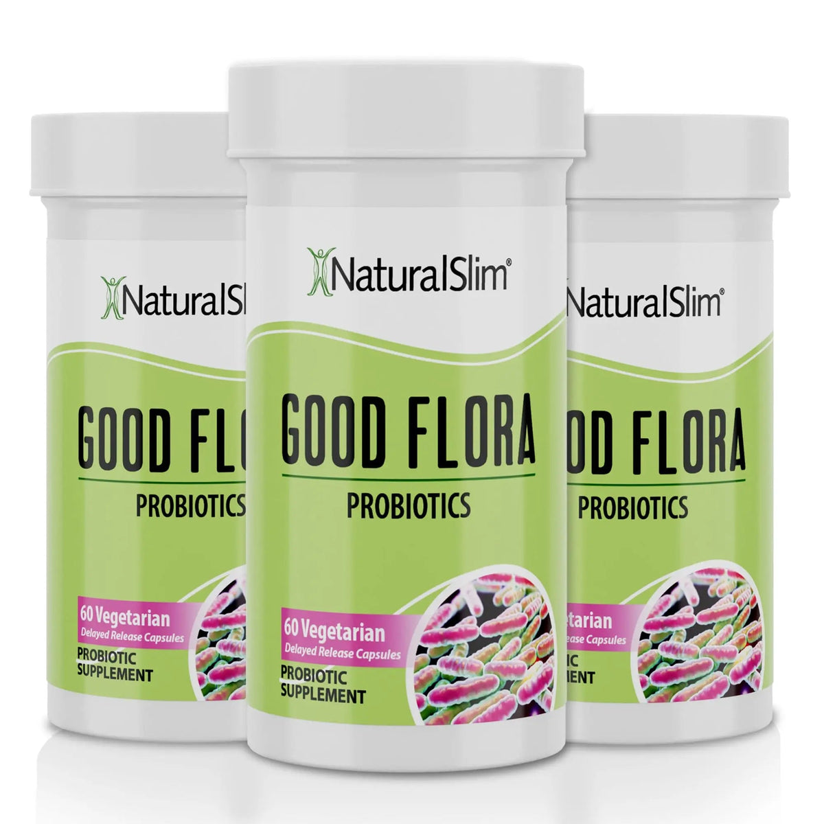 Probiotic Nutritional Supplements Gentle Formula Pro Biotics for Gut Health, Digestive Health, Immune Support, & De-Bloating for Women & Men, 7 Powerful Probiotic Strains, 60 Vegetarian Capsules 3 Pk NaturalSlimBuy Supplements Australia