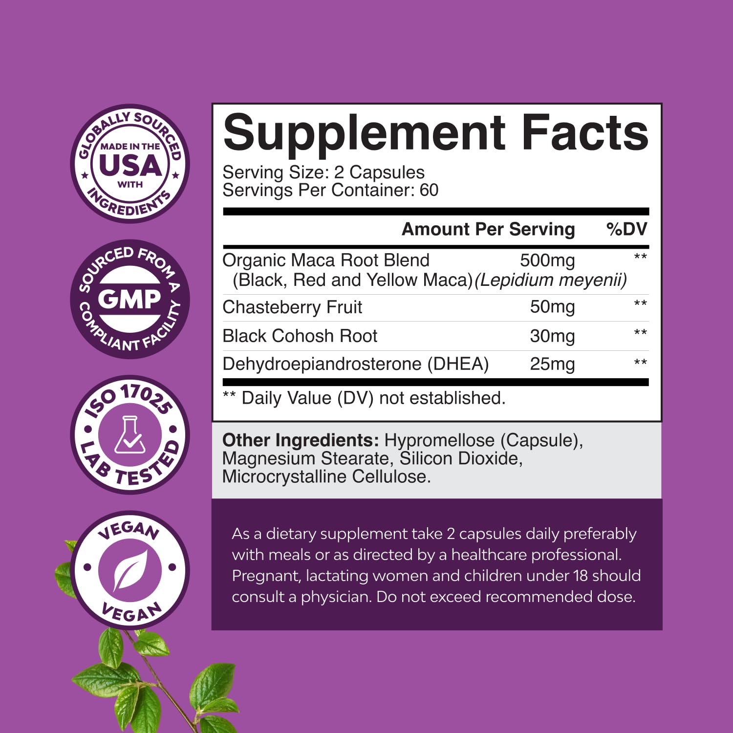 Complete Perimenopause Supplement for Women - Multibenefit Menopause Ease for Women with Maca Root Vitex Berry & Black Cohosh for Hot Flashes Night Sweats Hormone Balance and Mood Support - 120 Count Natures CraftBuy Supplements Australia