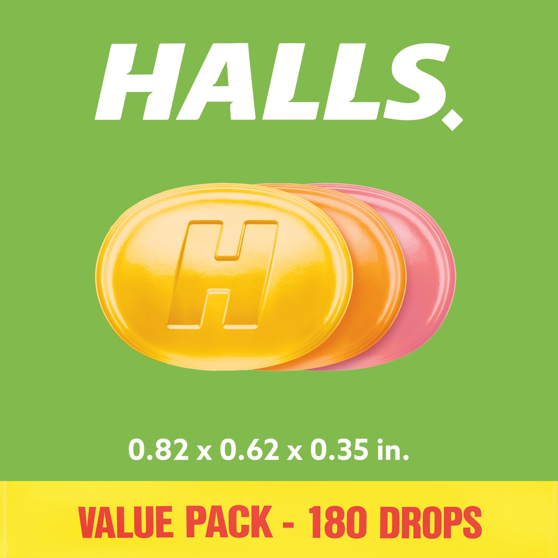 HALLS Defense Assorted Citrus Vitamin C Drops, Value Pack, 180 Drops HALLS buy supplements Au