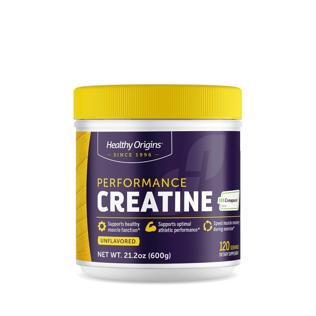 Healthy Origins® Performance Creatine with Creapure®, Unflavored Micronized Powder, Supports Muscle Function, Energy & Recovery, 21.2oz (600g), 120 Servings Healthy OriginsBuy Supplements Australia