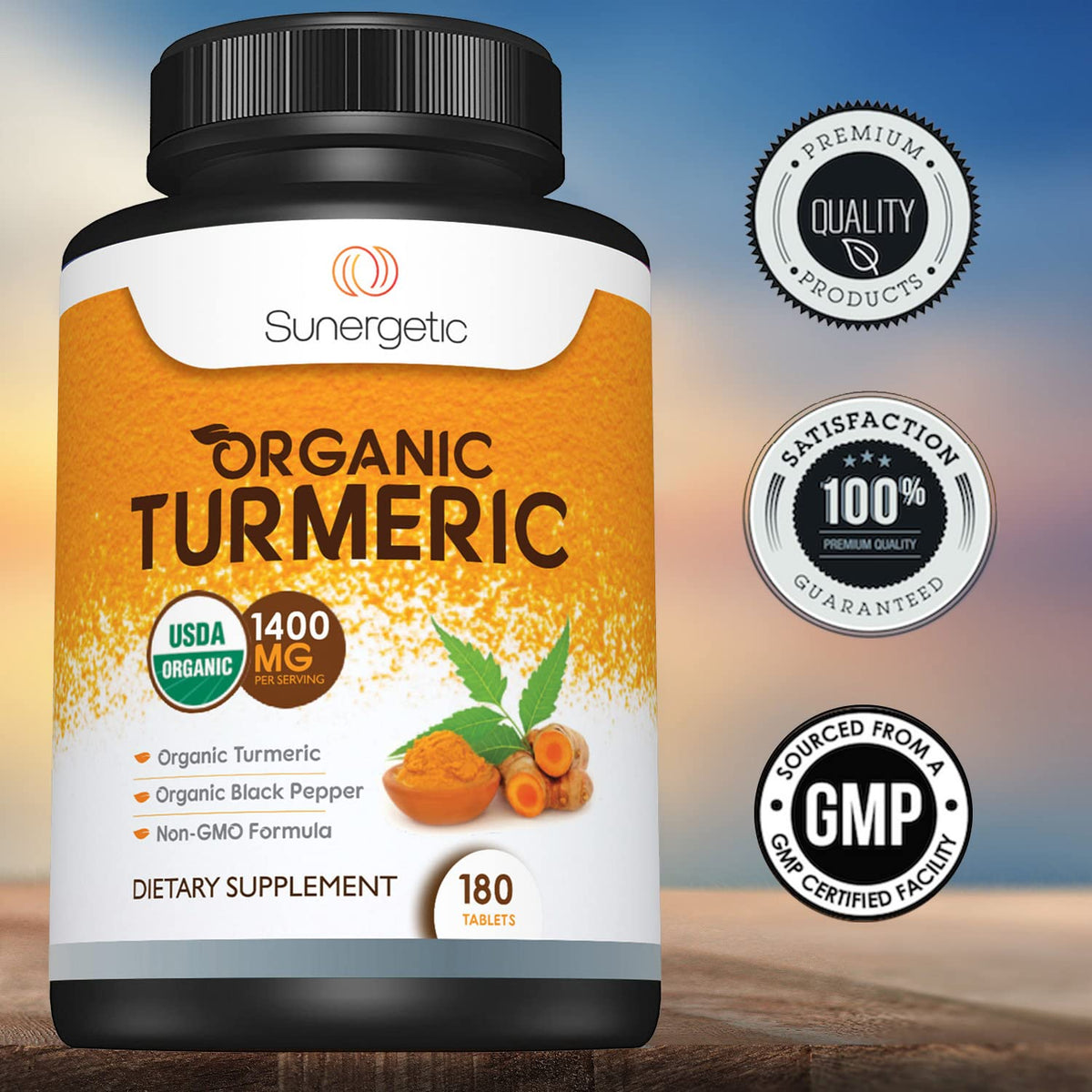 Sunergetic USDA Certified Organic Turmeric Supplement – Includes Organic Turmeric SunergeticBuy Supplements Australia