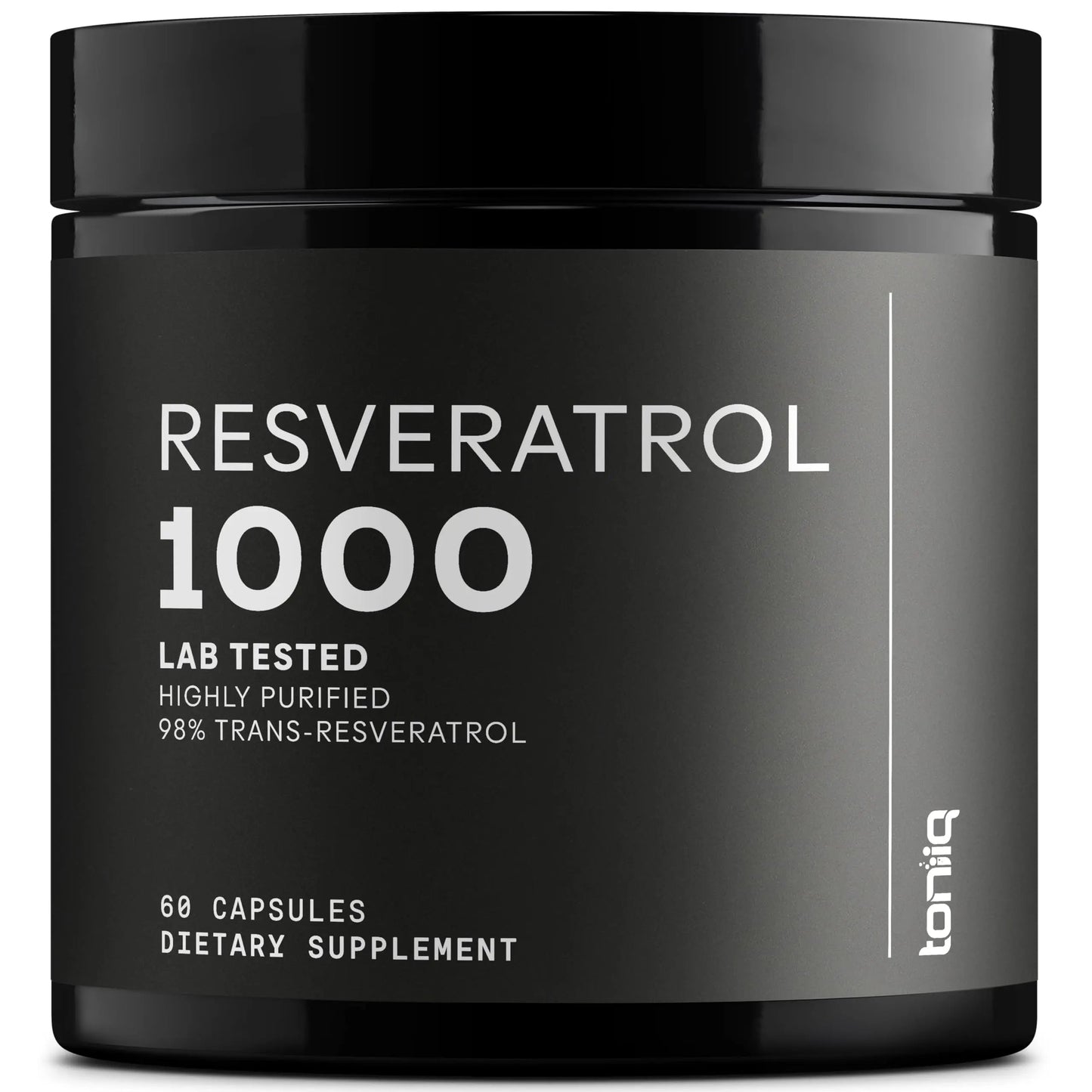 Ultra High Potency Third-Party Tested Trans Resveratrol 1000mg - 98% Pure, Highly Purified and Bioavailable - Resveratrol Polygonum Root Extract - 60 Capsules Toniiq buy supplements Au
