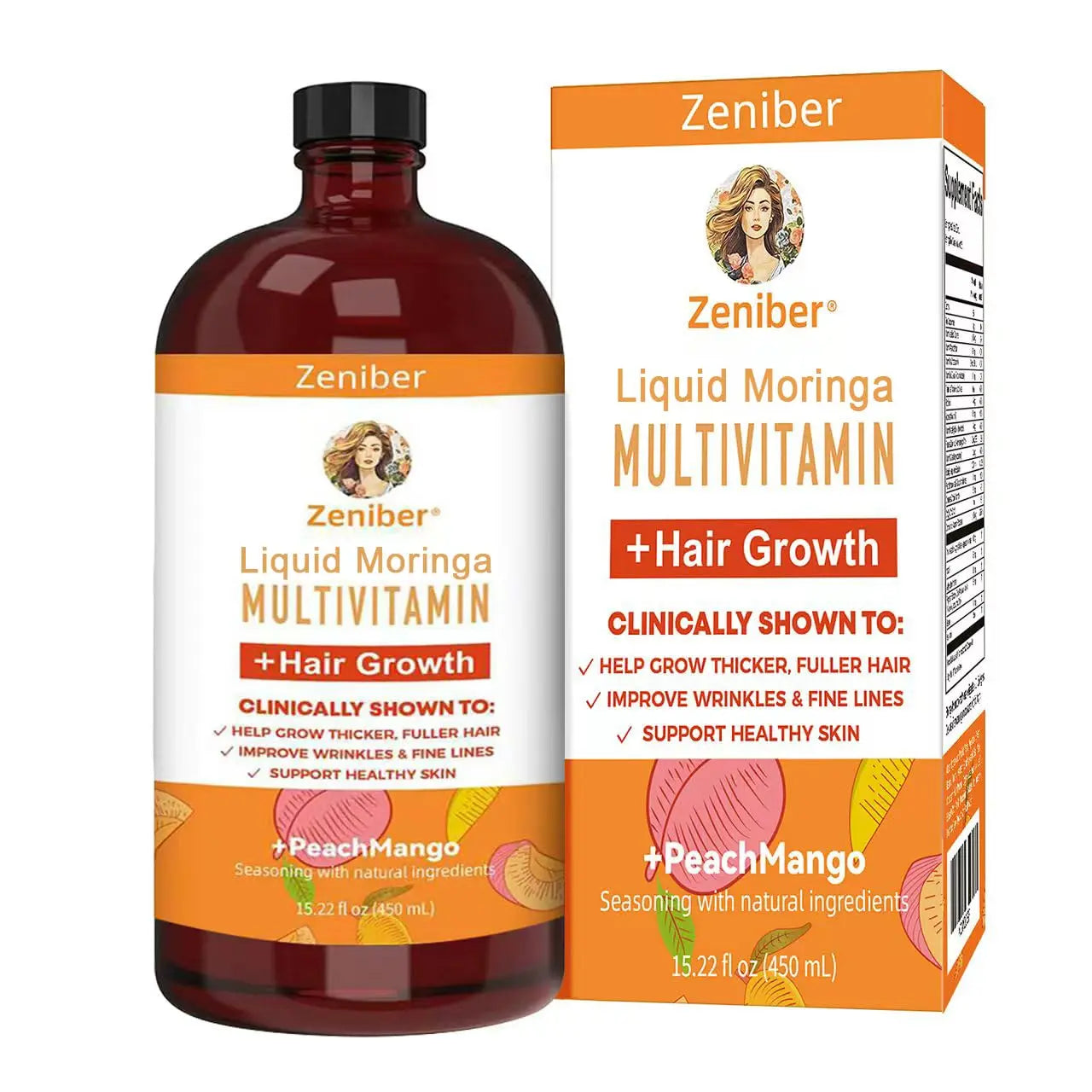 Zeniber MaayRuth Multivitamins Hair Growth&Liquid Multivitamins for Women, Biotin 10000mcg Liquid Multivitamin Hair Growth Supplement, 15.22 OZ ZeniberBuy Supplements Australia