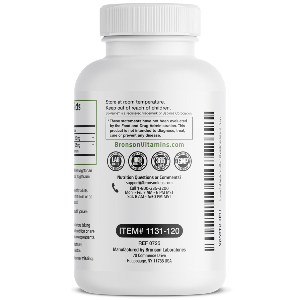 Bronson DIM Supplement 200 MG Diindolymethane with BioPerine for Enhanced Absorption, Estrogen Metabolism & Maintains Balanced Hormone Levels, 120 Vegetarian Capsules BronsonBuy Supplements Australia