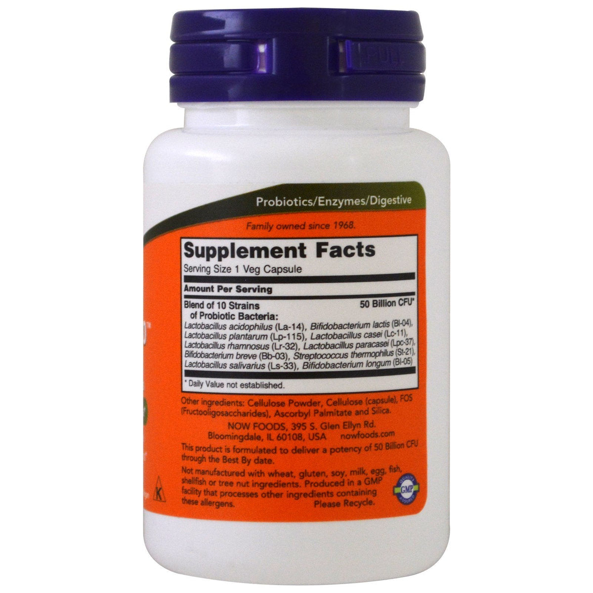 Probiotic10 50 Billion - Now Foods - 50 - VegCap -(Pack of 2) NOW FoodsBuy Supplements Australia
