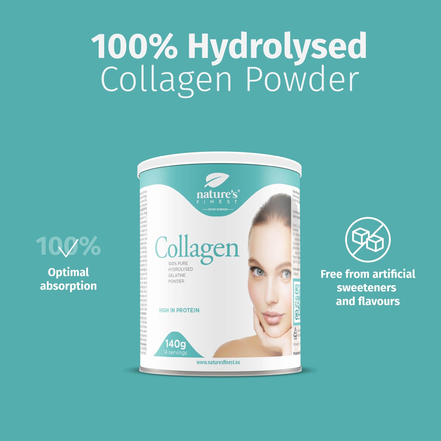 Nature's Finest by Nutrisslim Collagen Powder: 100% Hydrolysed Bovine Collagen Nature's Finest by NutrisslimBuy Supplements Australia