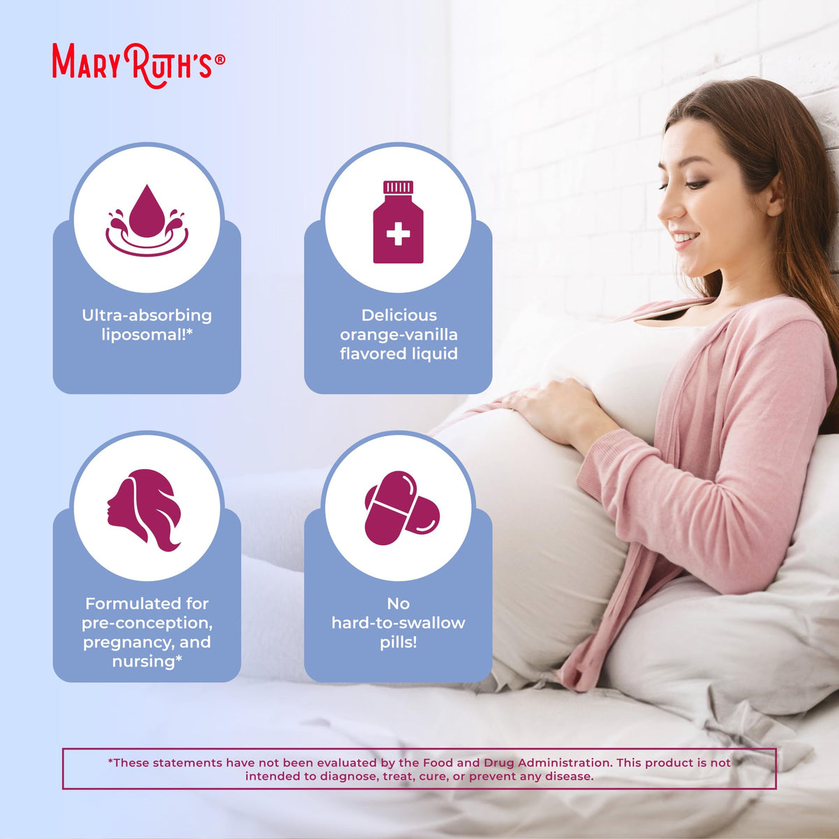 MaryRuth Organics Prenatal & Postnatal Multivitamin for Women | Sugar Free | Formulated for Pre-Conception, Pregnancy & Nursing | Prenatal Vitamins | Vegan | Non-GMO | Gluten Free | 30 Servings MARYRUTH'SBuy Supplements Australia