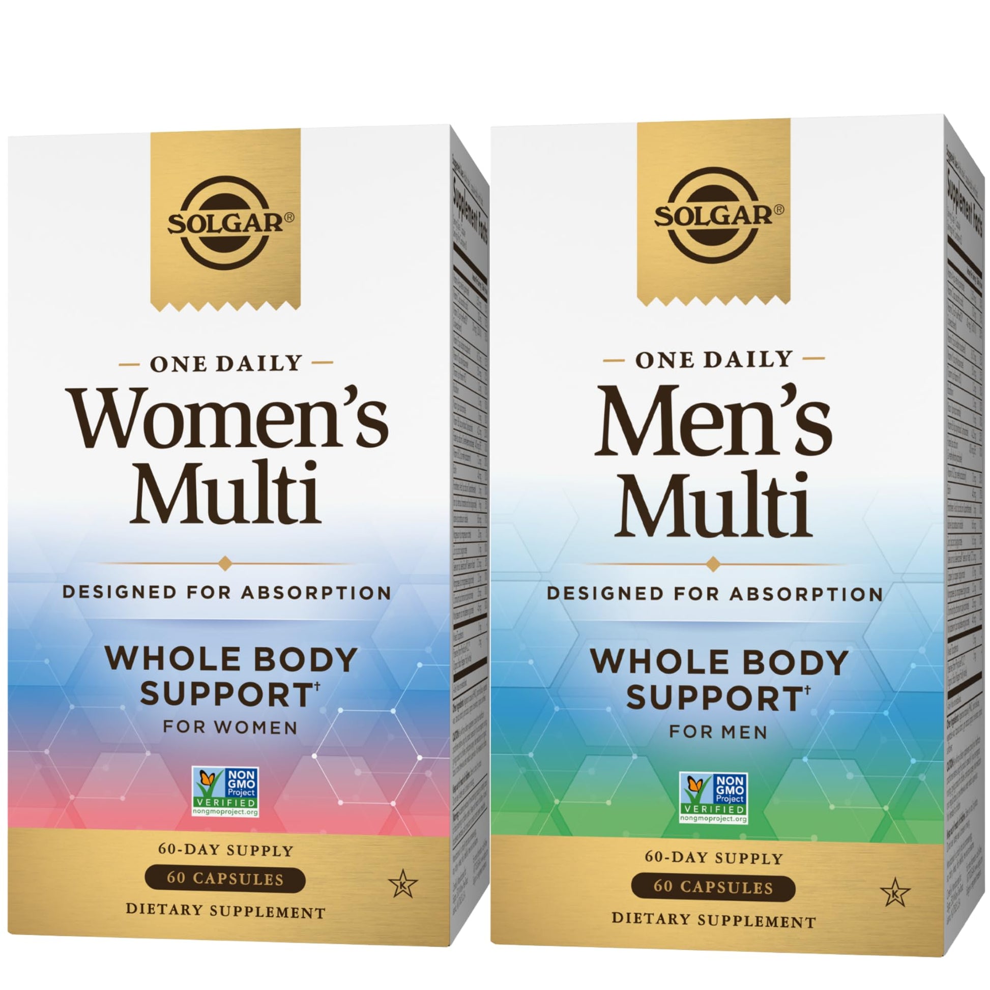 SOLGAR One a Day Women & Mens Bundle:Daily Women's Multi Whole Body Support, 60 Servings + Daily Men's Multivitamin Whole Body Support Supplement, 60 Servings SOLGARBuy Supplements Australia